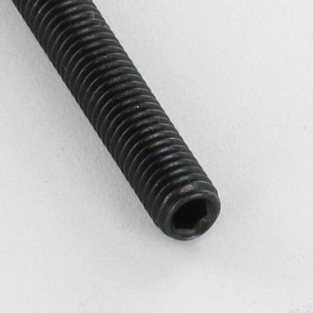 1 x Metalliruuvit Päätön kuusiokoloruuvi (sthc / sans tête six pans creux) Avain 4 HC4 M8X18 Terämäinen pää Musta