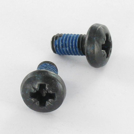 1 x Metalliruuvit leveä kupukantainen Pozi PZ11 M6X12 Musta sinkitty teräs Lukitus kierre