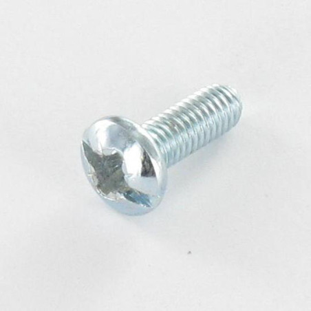 1 x Metalliruuvit Suuri kupumainen lieriöpää POZI ja halkaistu M3,5X9,8 K 2.4 Sinkitty teräs