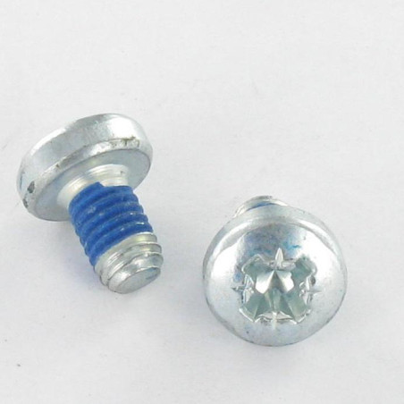 1 x Metalliruuvit leveä kupukantainen Pozi PZ11 M6X10 Sinkitty teräs Lukitus kierre