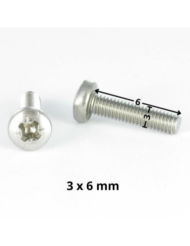 1 x Metalliruuvit leveä kupukantainen Pozi PZ9...