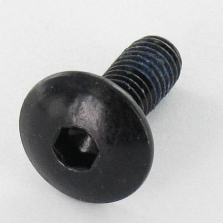 1 x Ruuvi "Kupolipultti M6X16 Avain 4 HC4 Musta sinkitty teräs Lukitus kierre