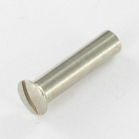 1 x Mutteri Sitoja Kupumainen uppokanta Halkaistu M4X13 5.4X24 Messinki