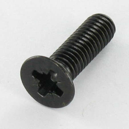 1 x Metalliruuvit uppokantainen Pozi PZ11 M6X30 Musta sinkitty teräs