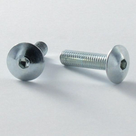 1 x Ruuvi "Kupolipultti M6X20 Avain 4 HC4 Sinkitty teräs