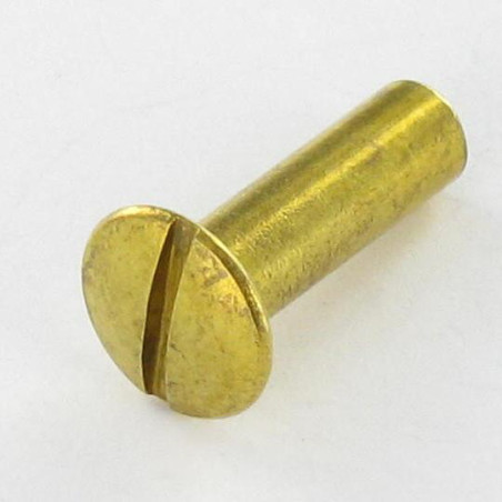 1 x Mutteri Sitoja Kupumainen uppokanta Halkaistu M4X13 5.4X19 Messinki
