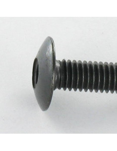 Ruuvi "Kupolipultti M6X50 Avain 4 HC4 Musta sinkitty teräs