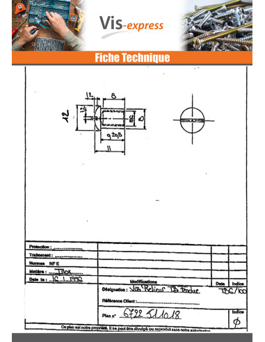 1 x Mutteri Sitoja Kupupää Halkaistu 8X9 M6X8...