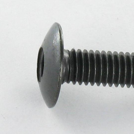 1 x Ruuvi "Kupolipultti M8X55 Avain 5 HC5 Musta sinkitty teräs