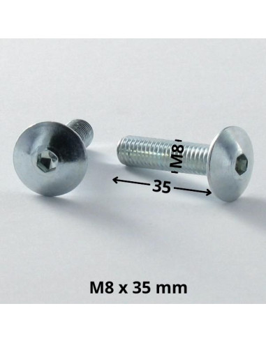 1 x Ruuvi "Kupolipultti M8X35 Avain 5 HC5...