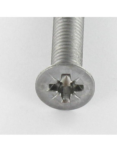 1 x Metalliruuvit uppokantainen Pozi PZ11 M6X45...