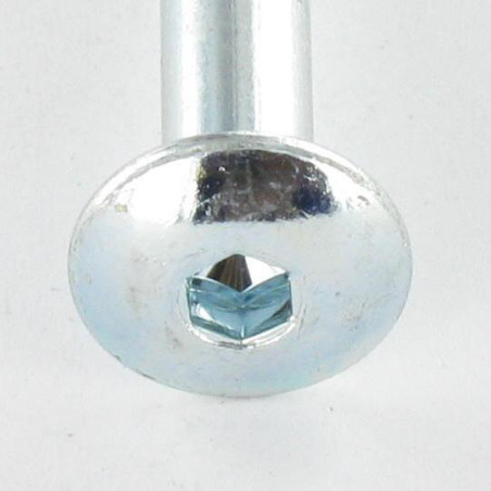 1 x Ruuvi "Kupolipultti Avain 4 HC4 M7X65 Kierteytetty kohteessa 12 Kierrepituus: 100 mm Sinkitty teräs