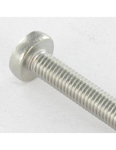 1 x Metalliruuvit leveä kupukantainen Pozi PZ10 M4X25 Ruostumaton teräs A4