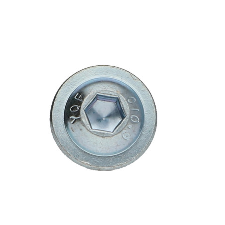 1 x Metalliruuvit Pyöreä suuri pää Kuusikulmainen ontto Laippakanta Avain 4 HC4 M6X16 Luokka 10.9 ZG+FRF