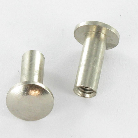 1 x Mutteri Sitoja Kupupää M4X12 4X14 Messinkikromi