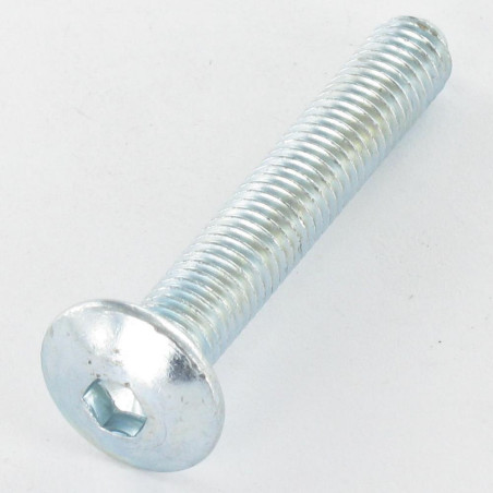 1 x Ruuvi "Kupolipultti M8X55 Avain 5 HC5 Sinkitty teräs Ohjauspää