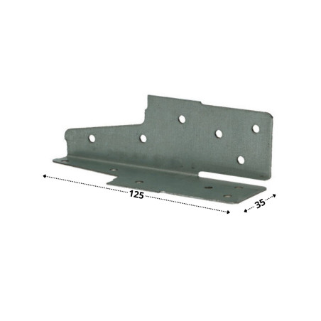 1 x Kiinnitin Kiinnityspisteet 35X125 Sendzimir