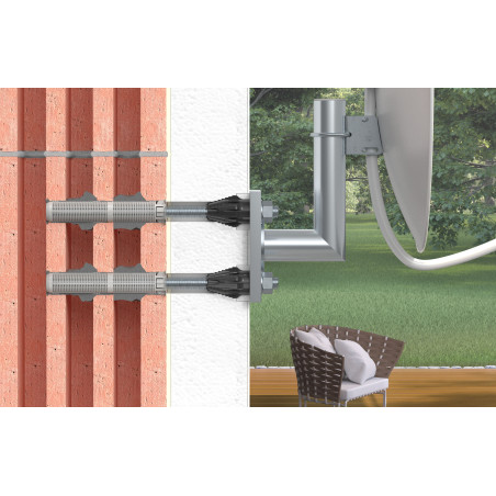 1 x Etäasennus THERMAX Fischer 16/170 M12 Ruostumaton teräs A4