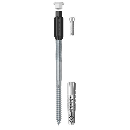 1 x Etäasennus THERMAX Fischer 10/140 M10 Sinkitty teräs