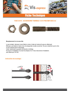Varuste THERMAX Fischer 16.12. Ruostumaton teräs A4 2