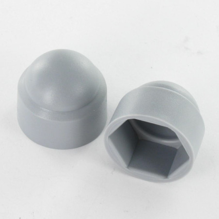 1 x Mutterin suojus tai ruuvin pään suojus Kuusiopää TH M6 Polyetylen RAL7001 Tasaiselle 10