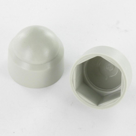 1 x Mutterin suojus tai ruuvin pään suojus Kuusiopää TH M12 Polyetylen Tasaiselle 18 RAL7038