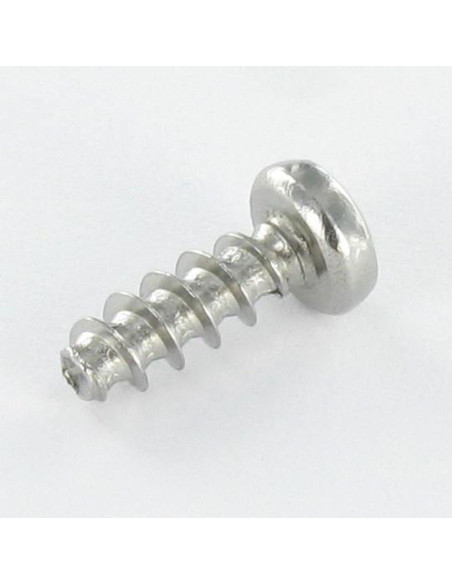 1 x "PVC-ruuvi Kupumainen lieriöpää Pozi 4X12 Kierre 30 Aste Ruostumaton teräs A2