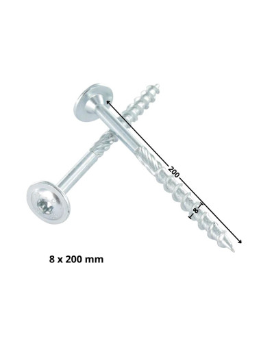 1 x "Puu- ja lastulevyruuvi Levypää TORX T40...