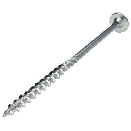 1 x "Puu- ja lastulevyruuvi Levypää TORX T40 "Halkeamista estävä kärki 10X140 Osittain kierteytetty Sinkitty teräs
