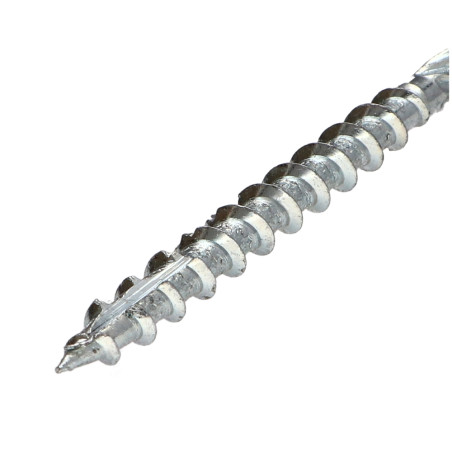 1 x "Puu- ja lastulevyruuvi Levypää TORX T40 "Halkeamista estävä kärki 10X140 Osittain kierteytetty Sinkitty teräs