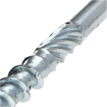 1 x "Puu- ja lastulevyruuvi Levypää TORX T40 "Halkeamista estävä kärki 10X140 Osittain kierteytetty Sinkitty teräs
