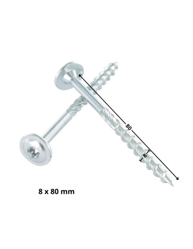 1 x "Puu- ja lastulevyruuvi Levypää TORX T40...