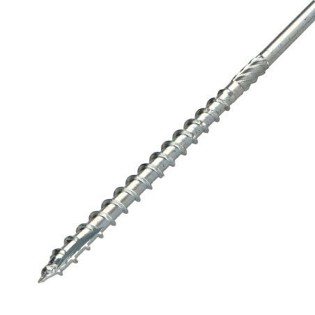 1 x "Puu- ja lastulevyruuvi Levypää TORX T40 "Halkeamista estävä kärki 8x300 Osittain kierteytetty Sinkitty teräs