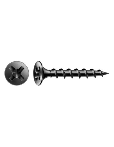 1 x PVC-ruuvi Spax 3,9 x 25 Teräsfosfaatti GIX-B