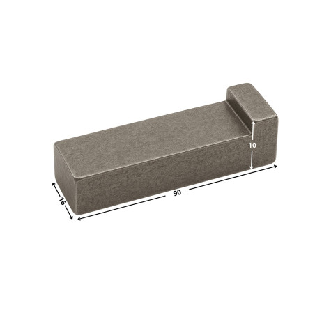 1 x Kantapääkiila Raakateräs 16X10 Pituus 90