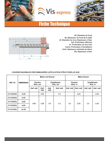 1 x Betoniruuvi Kuusiopää TH Laippakanta TORX...