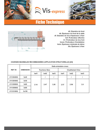 1 x Betoniruuvi Kuusiopää TH Laippakanta TORX...