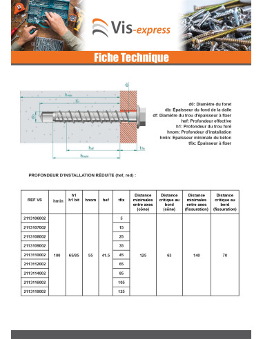 1 x Betoniruuvi Kuusiopää TH Laippakanta TORX...