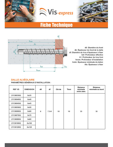 1 x Betoniruuvi Kuusiopää TH Laippakanta TORX...