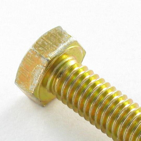 1 x Metalliruuvit Kuusiopää TH M8X60 Luokka 6.8 Dikromattu