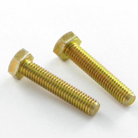 1 x Metalliruuvit Kuusiopää TH M8X55 Luokka 6.8 Dikromattu