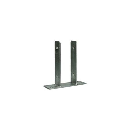 1 x Postin pohja Muoto U 81 x 50 x 200 varmgalvanisert stål"