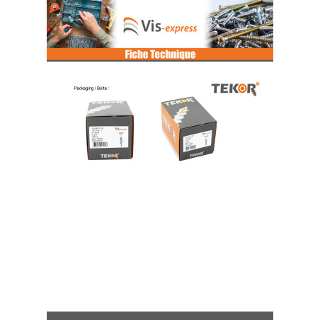 1 x Terassiruuvi TEKOR Kupumainen uppokanta TORX T25 5x50 "Halkeamista estävä kärki Ruostumaton teräs A4 Ruskea