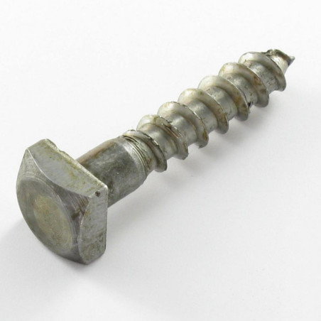 1 x Ankkuriruuvi 7X35 Pää Neliönmuotoinen 11x11x5 Raakateräs