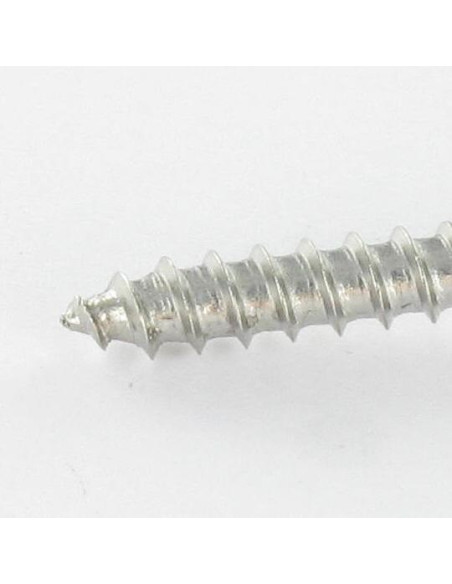 1 x Puuruuvi uppokantainen Halkaistu 4X25 Ruostumaton teräs A4