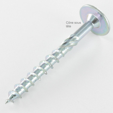 1 x Puuruuvi Levypää TORX T40 10x100 Sinkitty teräs