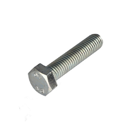 1 x Metalliruuvit Kuusiopää TH M7X60 Luokka 8.8 Sinkitty teräs Kierrepituus: 100 mm