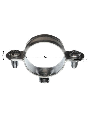 1 x Metallinen letkunkiristin M7X150 Halkaisija...