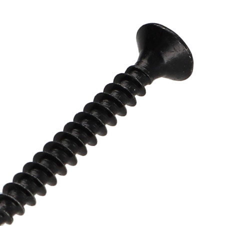1 x Puuruuvi Ruostumaton teräs A2 Musta uppokantainen Pozi 3,5x30
