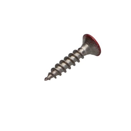 1 x Puuruuvi Ruostumaton teräs A2 uppokantainen Pozi 4X20 RAL3000